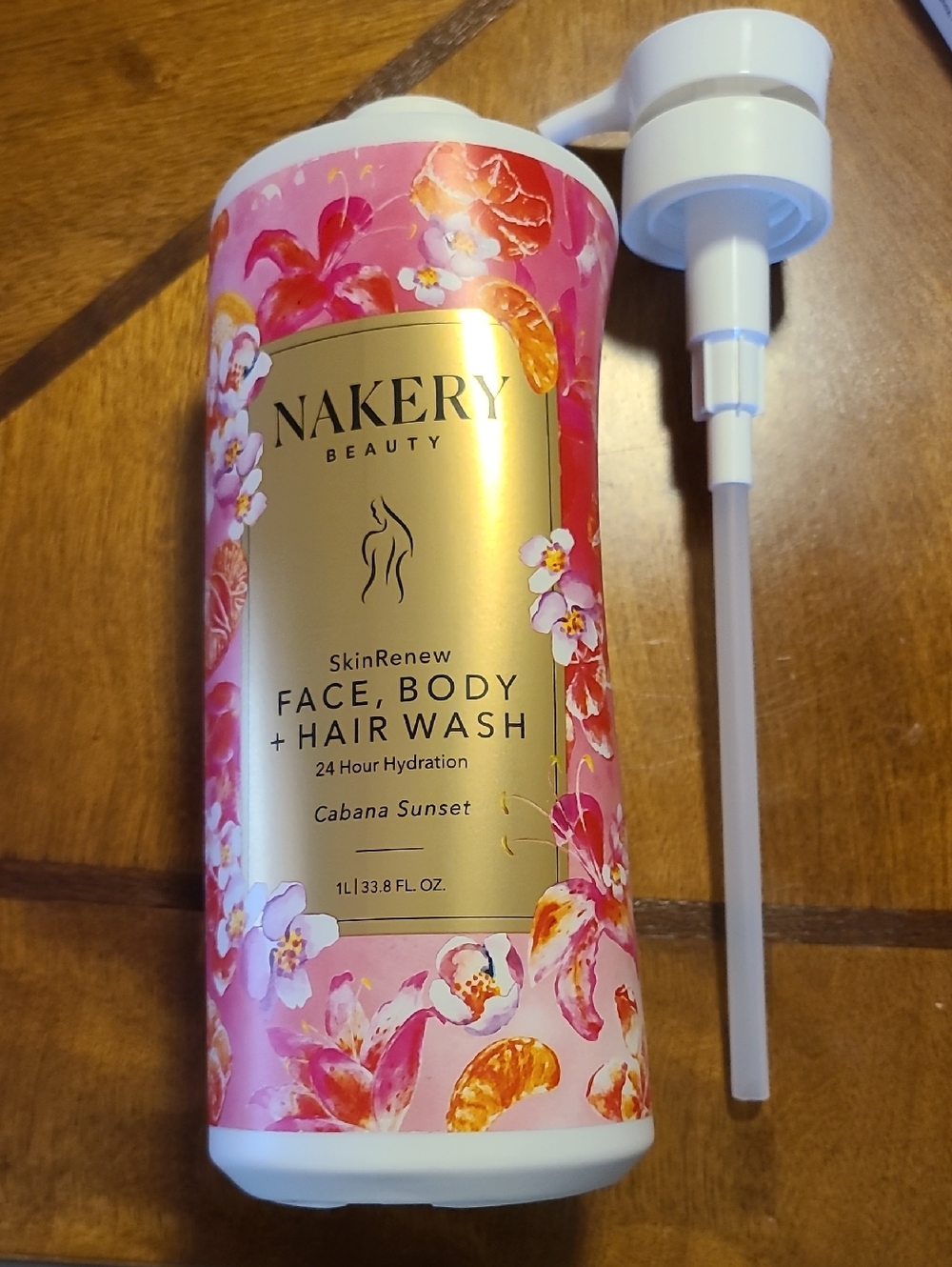 Nakery Beauty SkinRenew Face, Body & Hair Wash - Pink (Cabana Sunset)